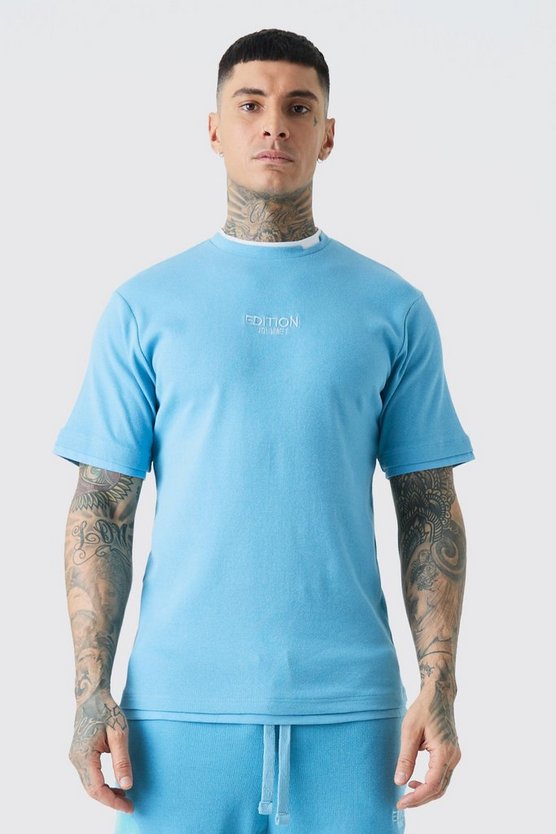 Tall geripptes Edition T-Shirt