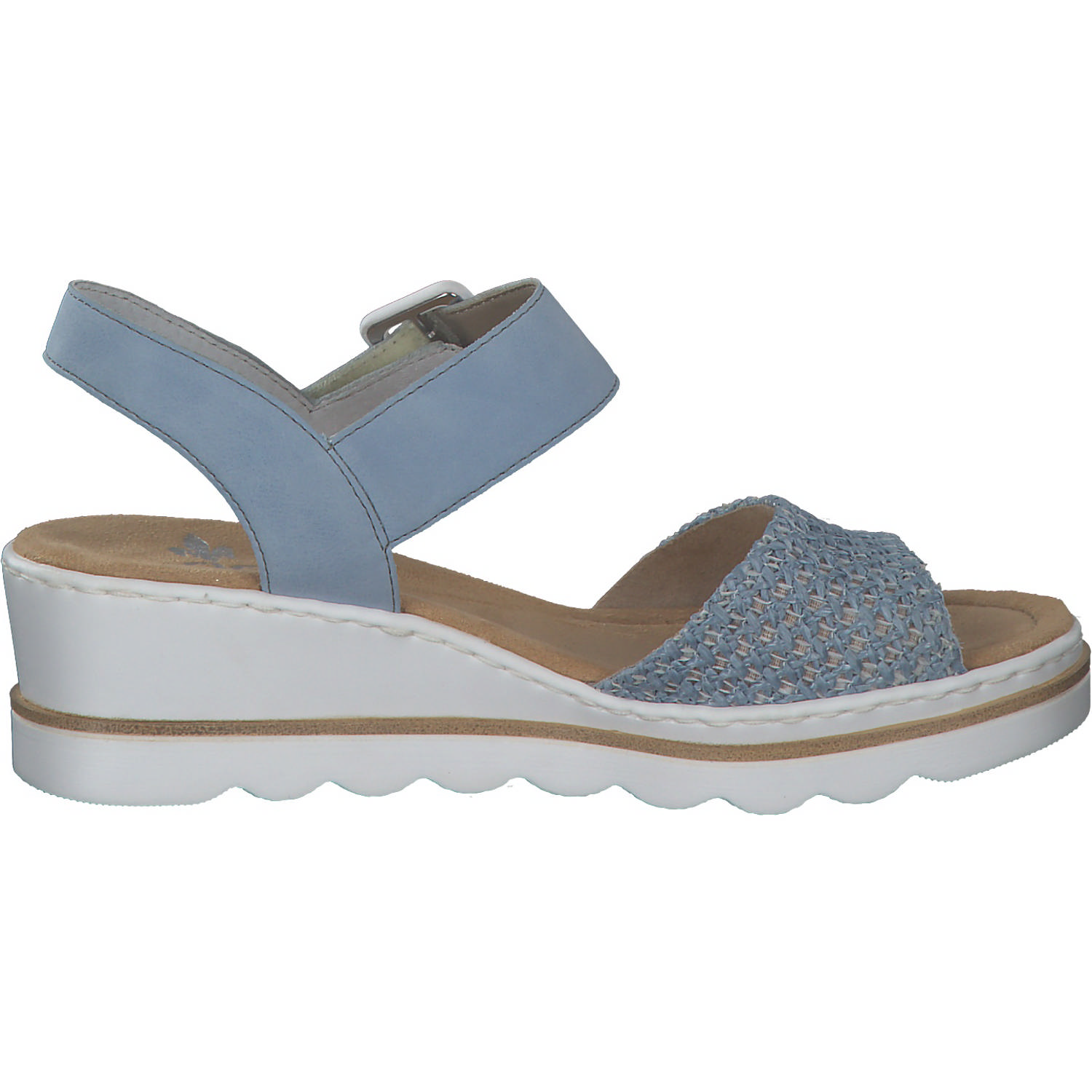 Rieker 67474, Keilsandaletten, Damen, Blau