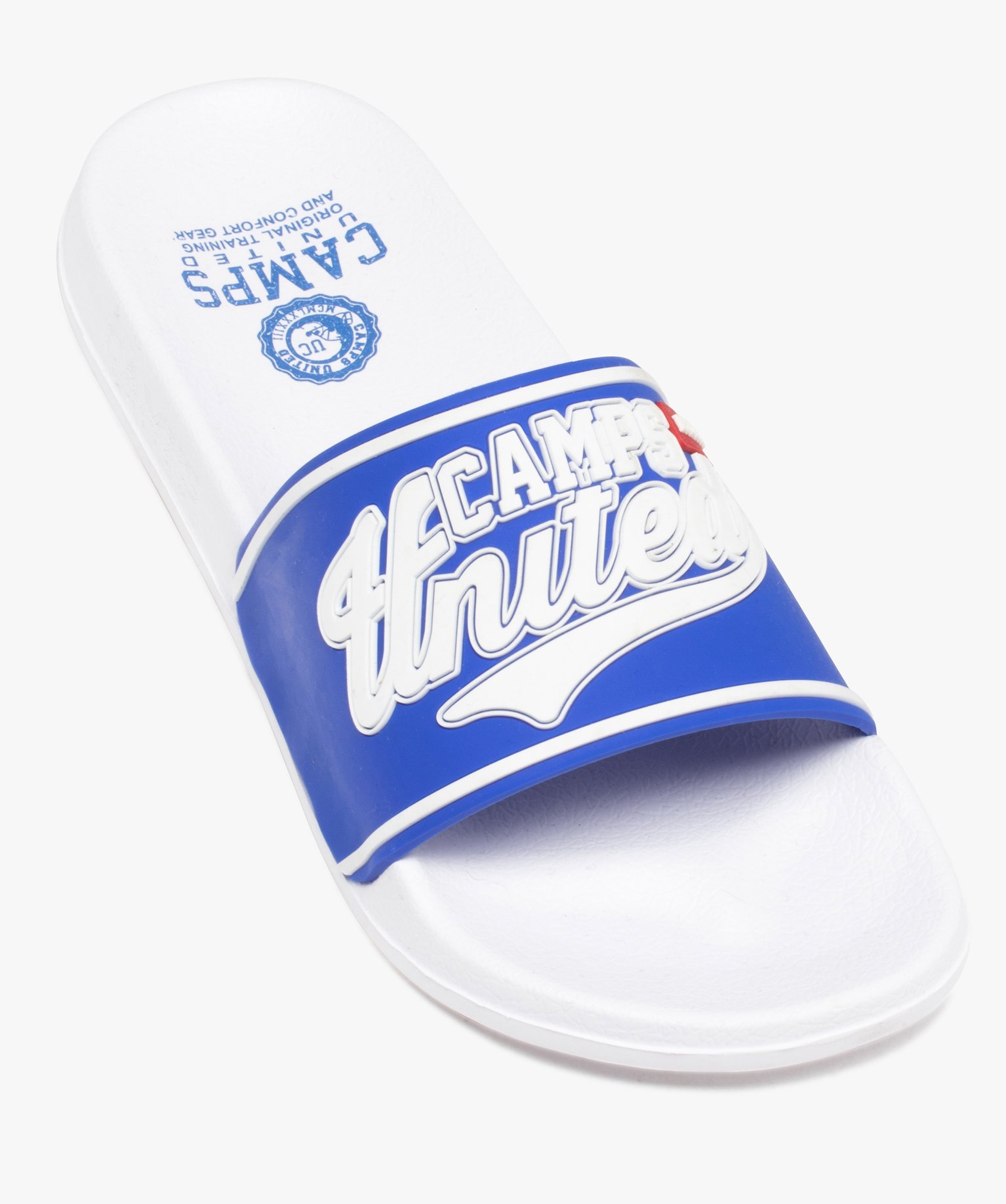 Mules de piscine Garçon bicolores – Camps United bleu | GEMO