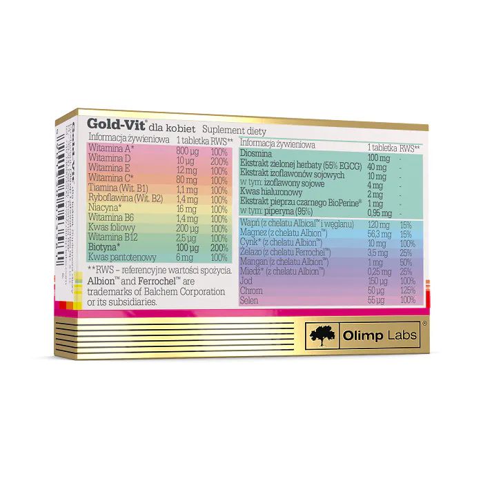 Olimp Gold-Vit Για Γυναίκες, Σετ Βιταμινών και Μεταλλικών Στοιχείων, Δισκία