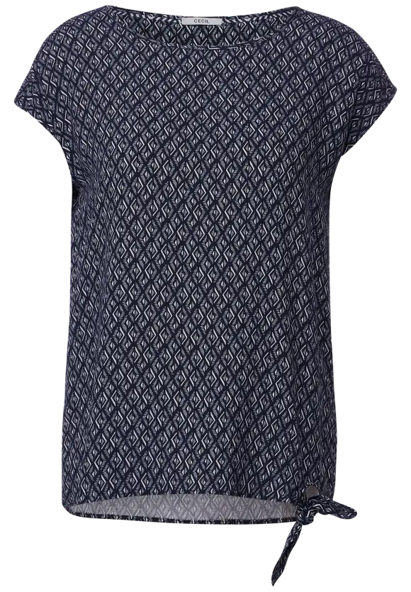 CECIL Bluse mit Knotendetail