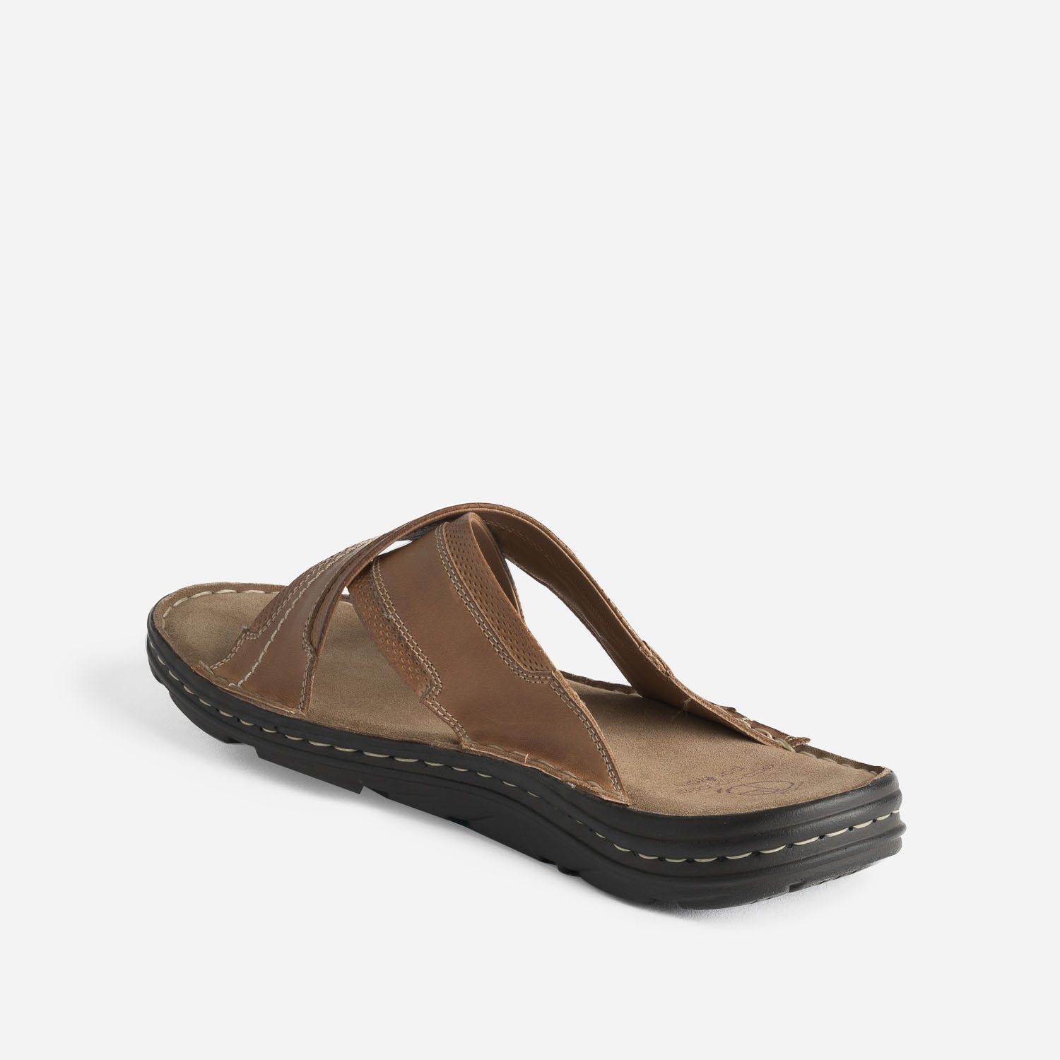 Mule camel éco-conçue à brides croisées