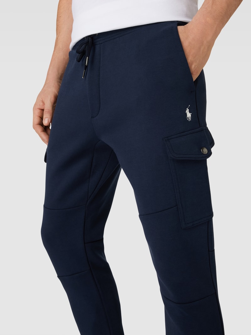 Sweatpants mit Cargotaschen Modell 'CARGO' in marineblau