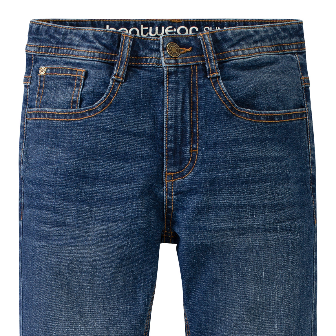 Jungen Slim-Jeans mit verstellbarem Bund