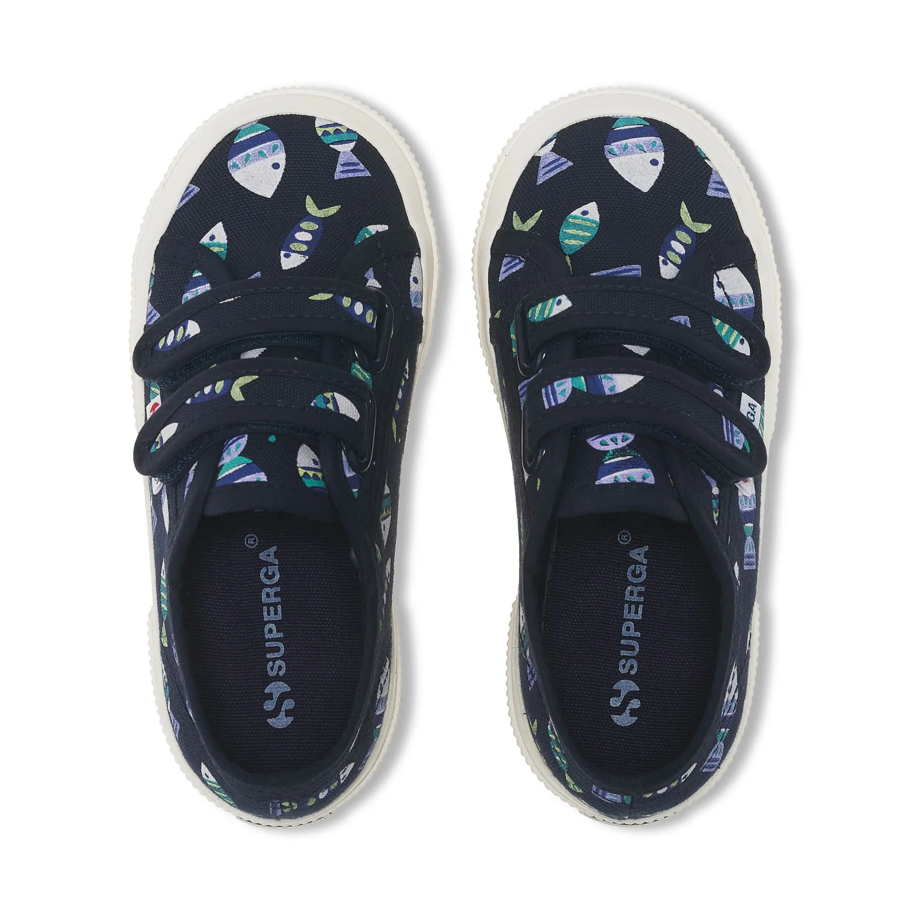 2750 KIDS STRAPS CANDY FISH-BLUE NAVY CANDY FISH