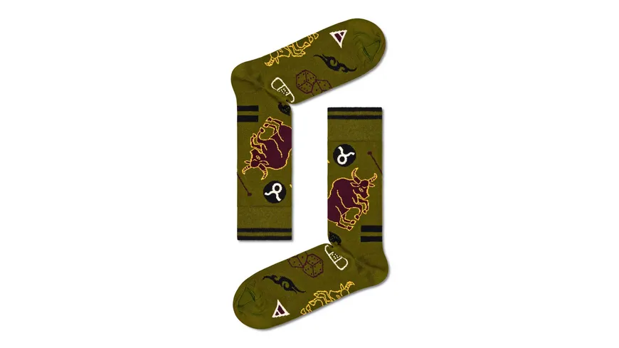 Happy Socks Unisex Socken Taurus dark green