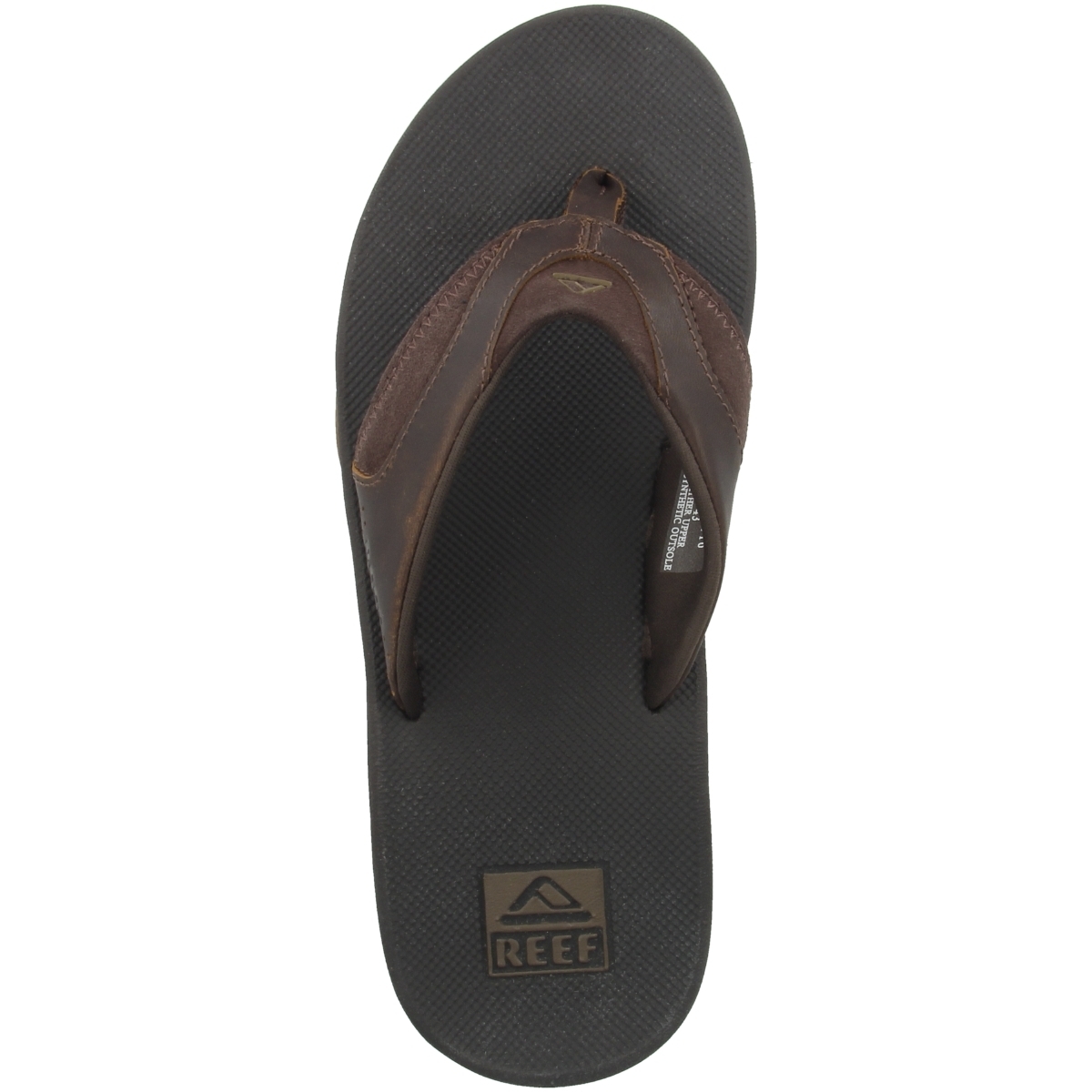 Reef Leather Fanning Zehensandale braun