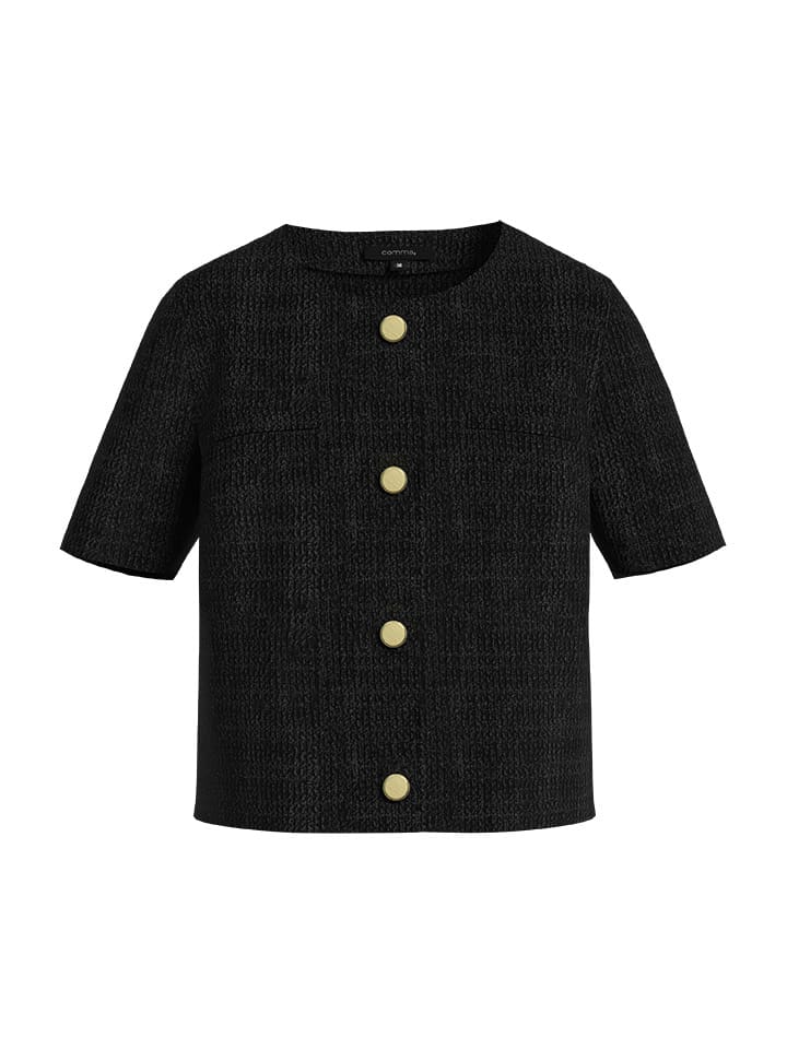 comma Cardigan in Schwarz günstig kaufen