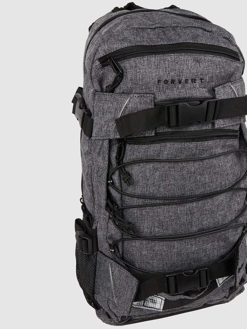 Rucksack in Melange-Optik Modell 'Louis' in dunkelgrau meliert