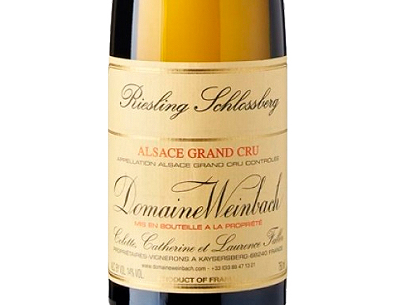 Domaine Weinbach Riesling Grand Cru Schlossberg 2020 Alsace Alsace Grand Cru