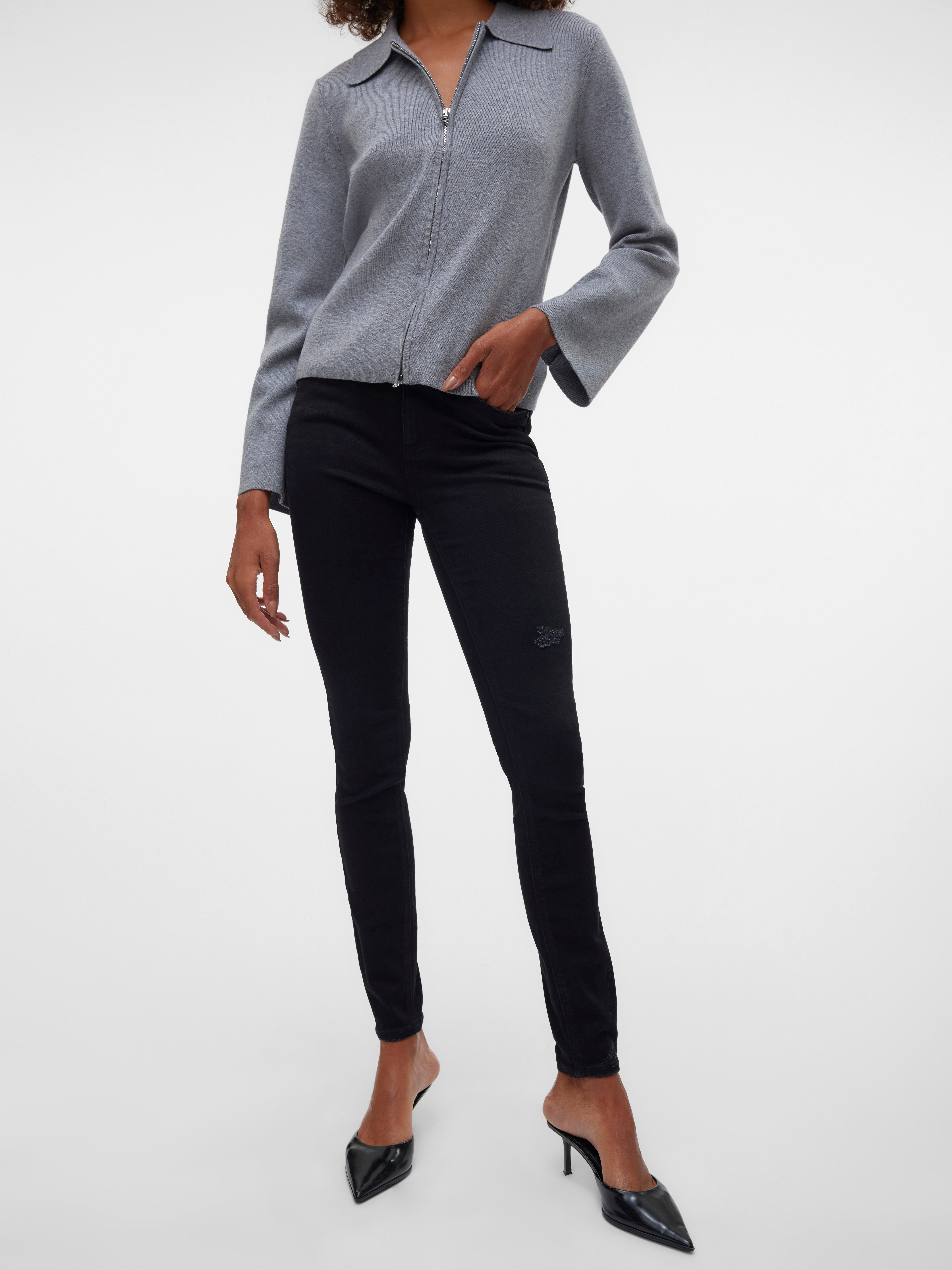 VMFLASH Mid Rise Skinny Fit Jeans