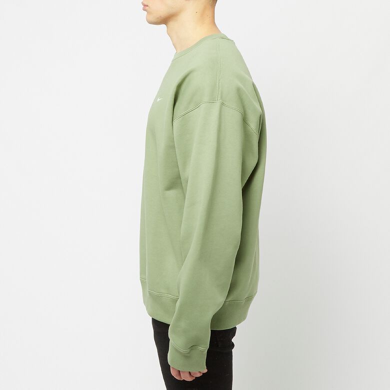 NIKE Solo Swoosh Fleece Crew oil green/white