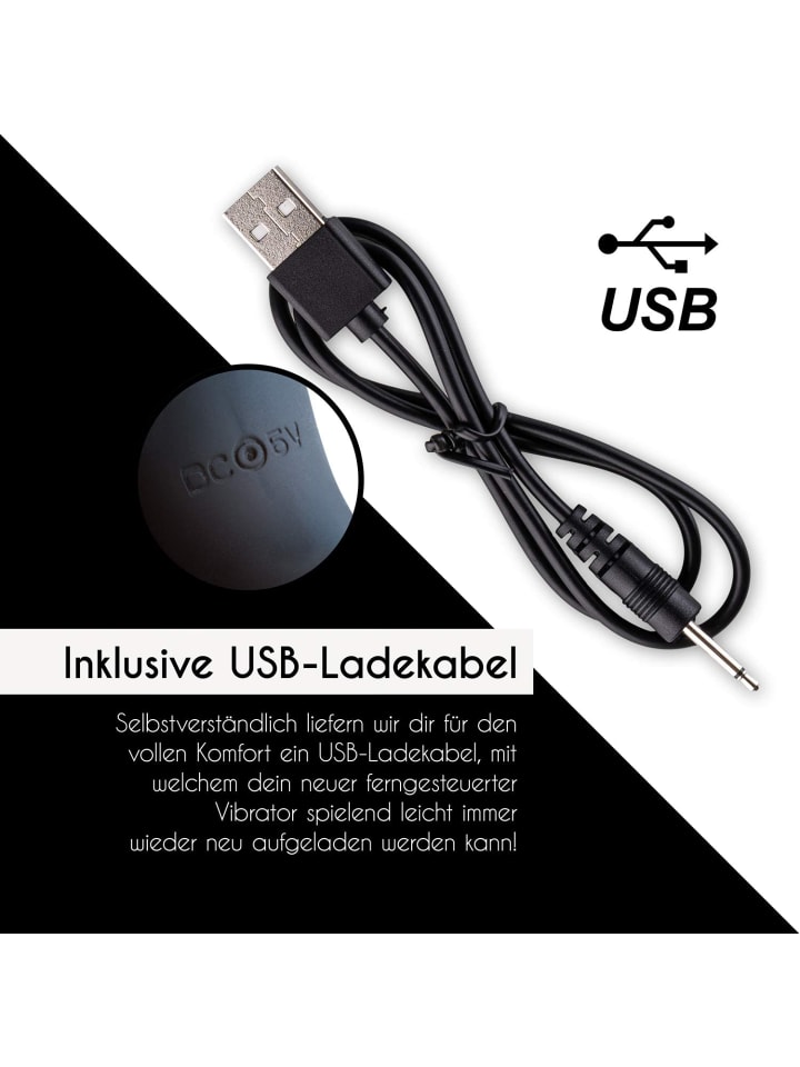 SAMORE Paar-Vibrator mit Fernbedienung in schwarz günstig kaufen onesize