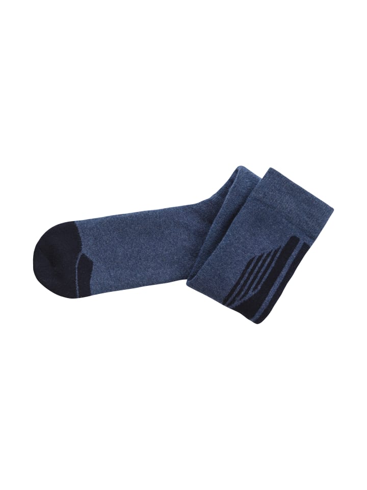 H.I.S Skistrümpfe in 1x marine/ jeans meliert, 1x jeans meliert/ marine günstig kaufen