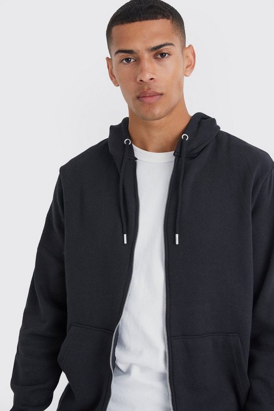 Basic Hoodie mit Reißverschluss