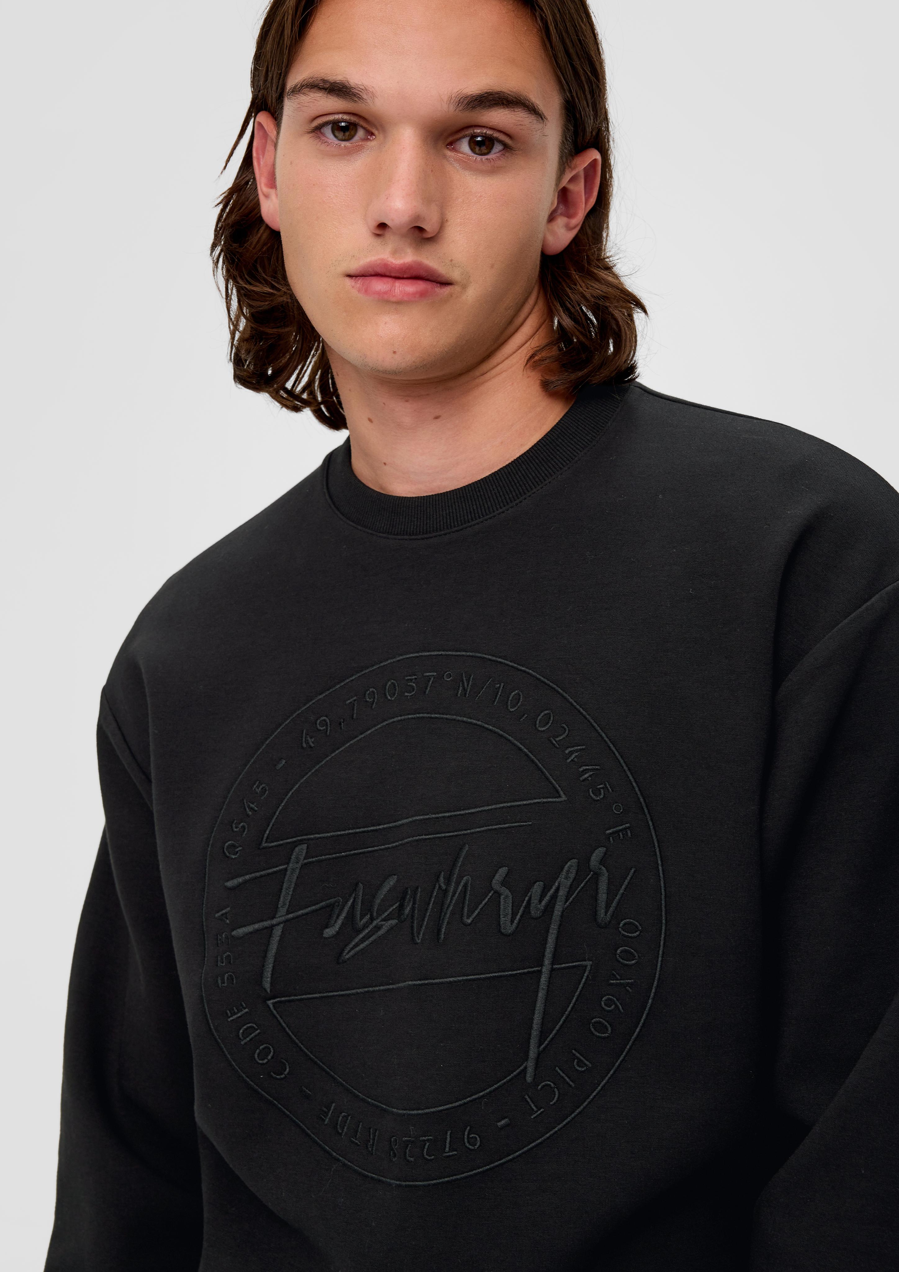 Scuba-Sweatshirt mit Stickerei  2138498-99L0