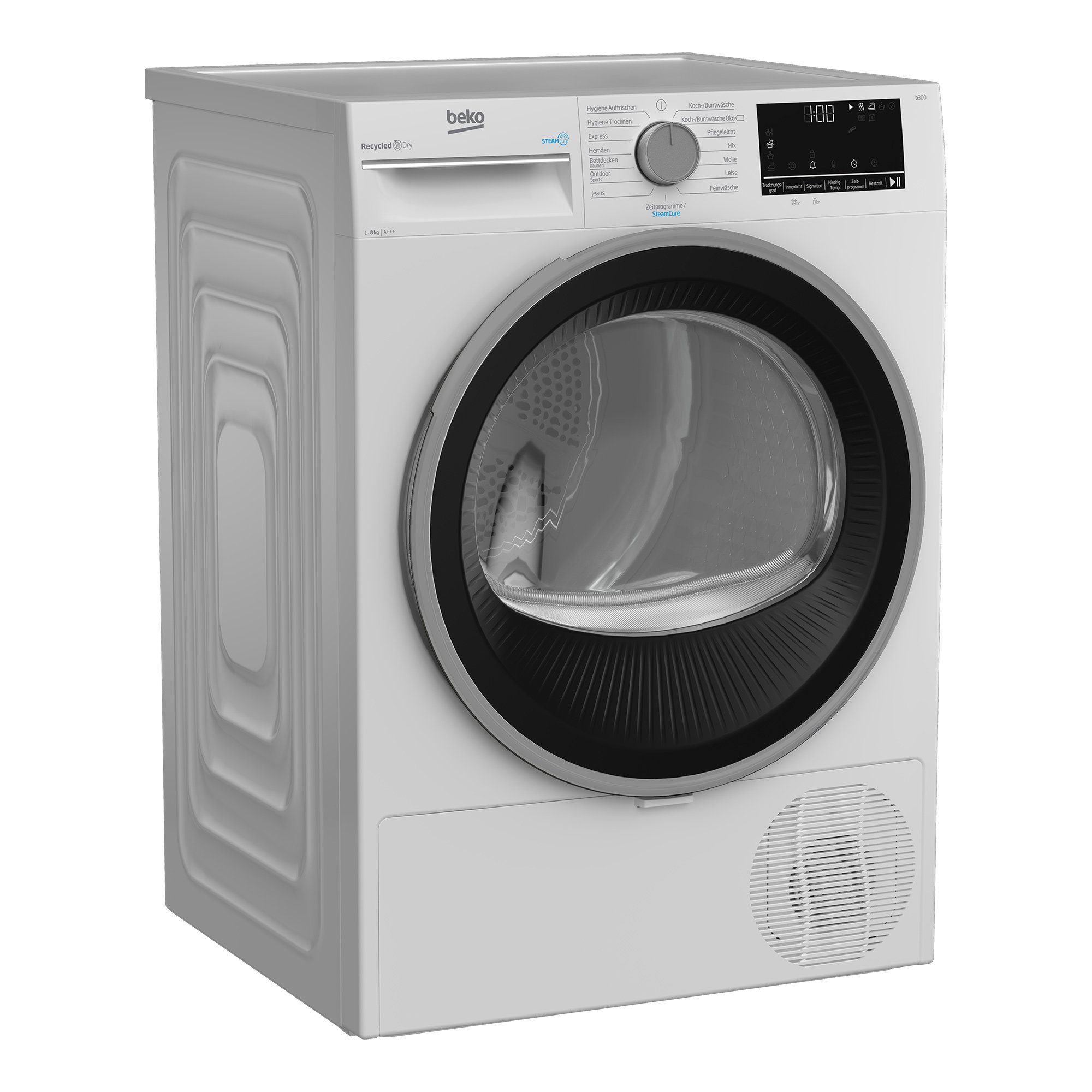 BEKO Wärmepumpentrockner B3T22491, 8 kg, Pro Smart Inverter Motor, Dampffunktion, Aquawave Schontrommel