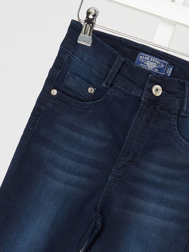 Slim Fit High Waist Jeans mit Stretch-Anteil in jeans