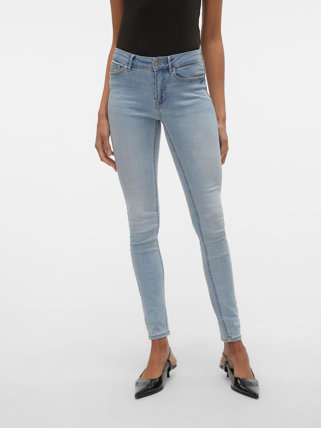 VMFLASH Mid Rise Skinny Fit Jeans