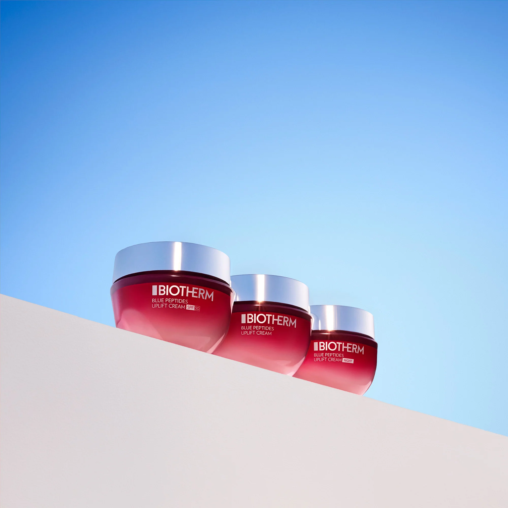 Crema de noche reafirmante con péptidos azules - Tratamiento facial de noche para reafirmar el rostro