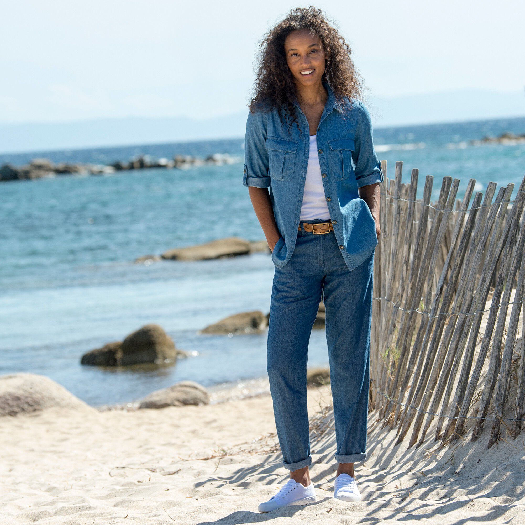 Pantalon jean léger