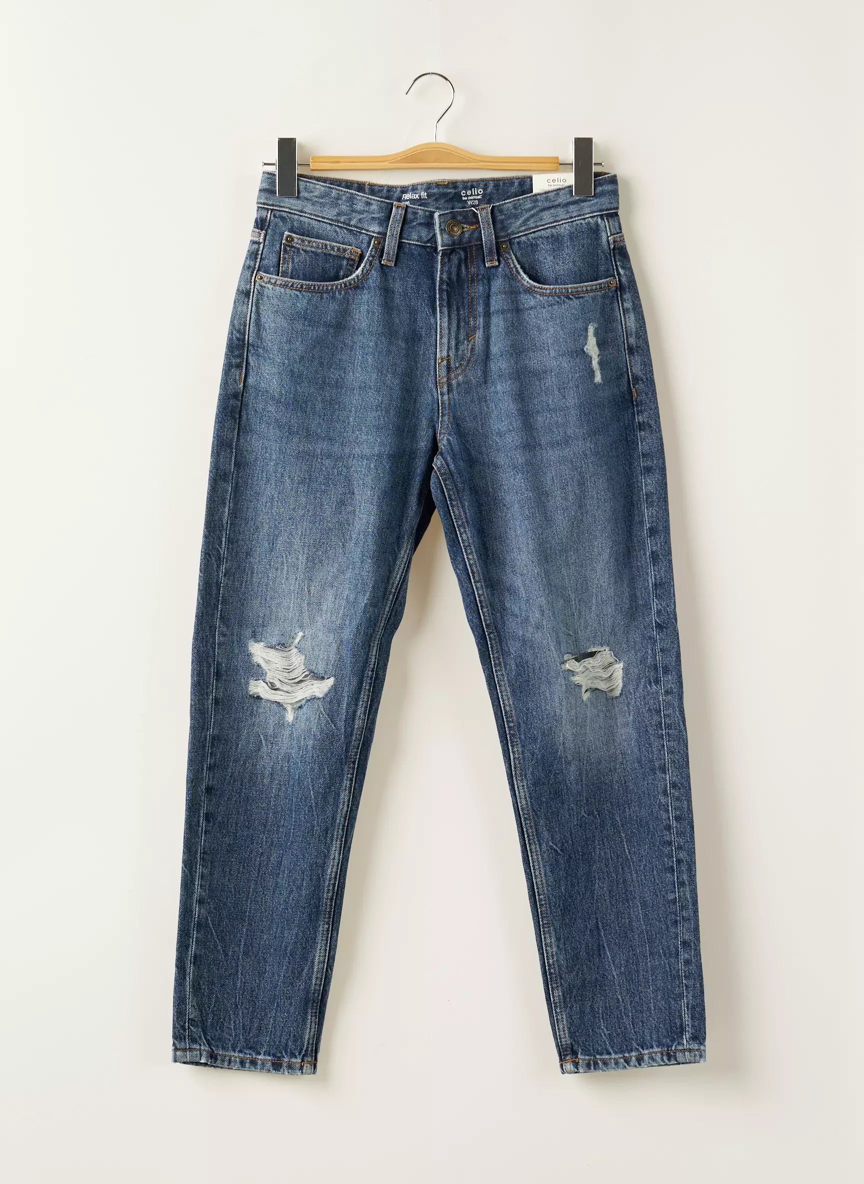 Celio Jean Mom Homme couleur bleu