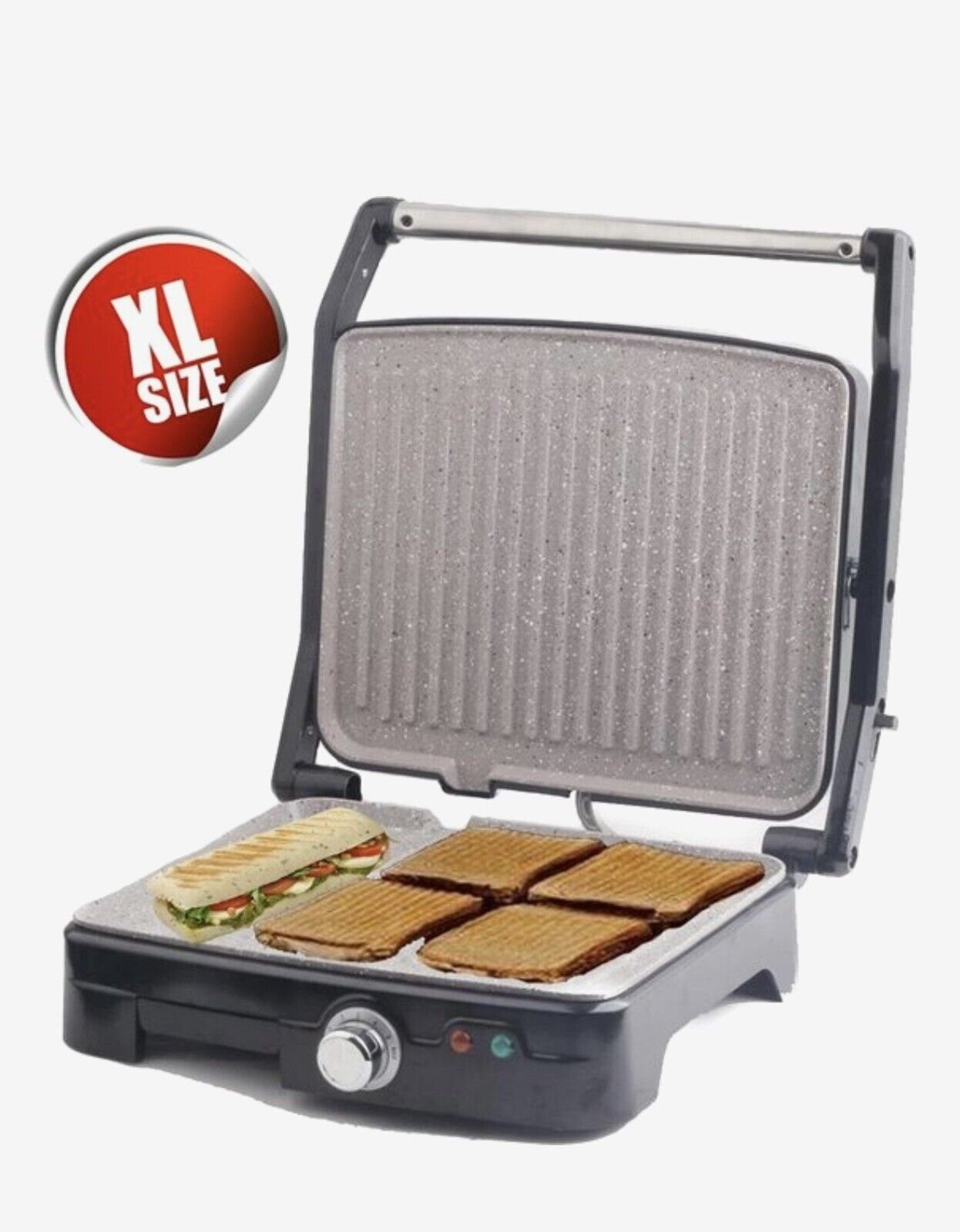 Royal Swiss 3-in-1-Sandwichmaker, für Sandwiches, Waffeln und das Grillen 1800 Watt