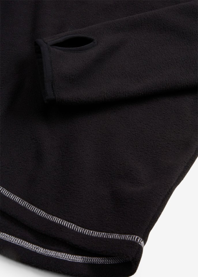 Fleeceshirt mit Daumenloch am Ärmel