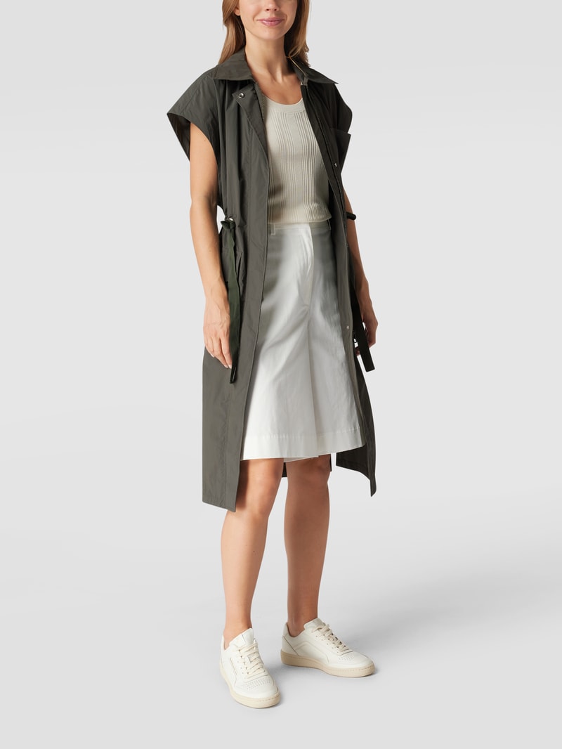 Weste mit Taillenband in khaki