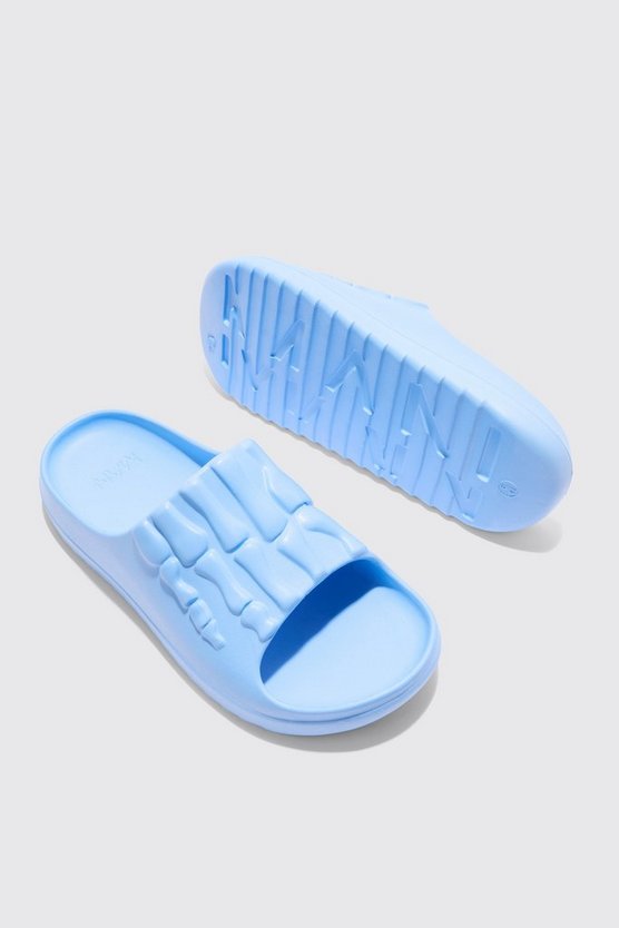 Perforierte Slides mit Skelett-Print