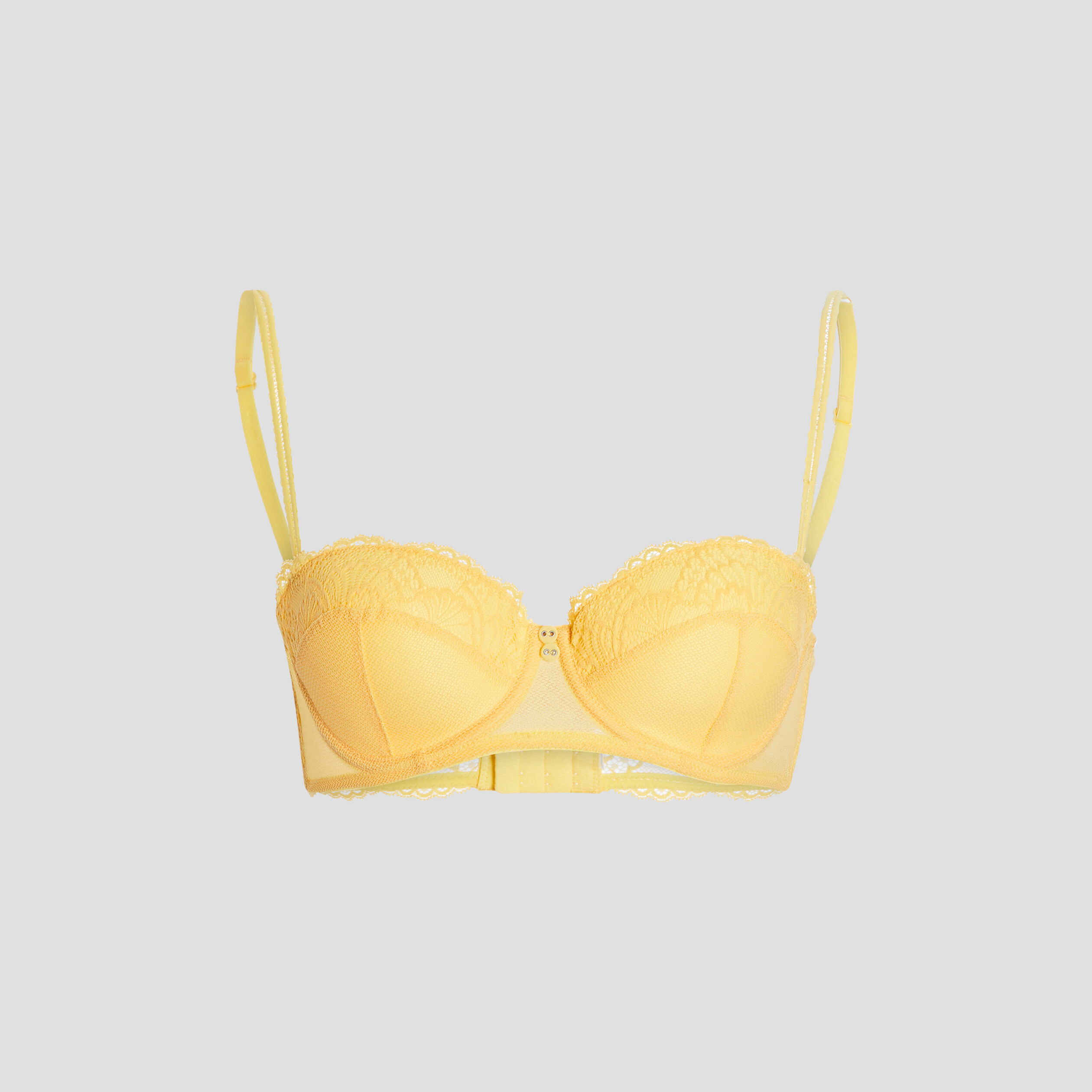 Soutien-gorge bandeau jaune citron femme | La Halle