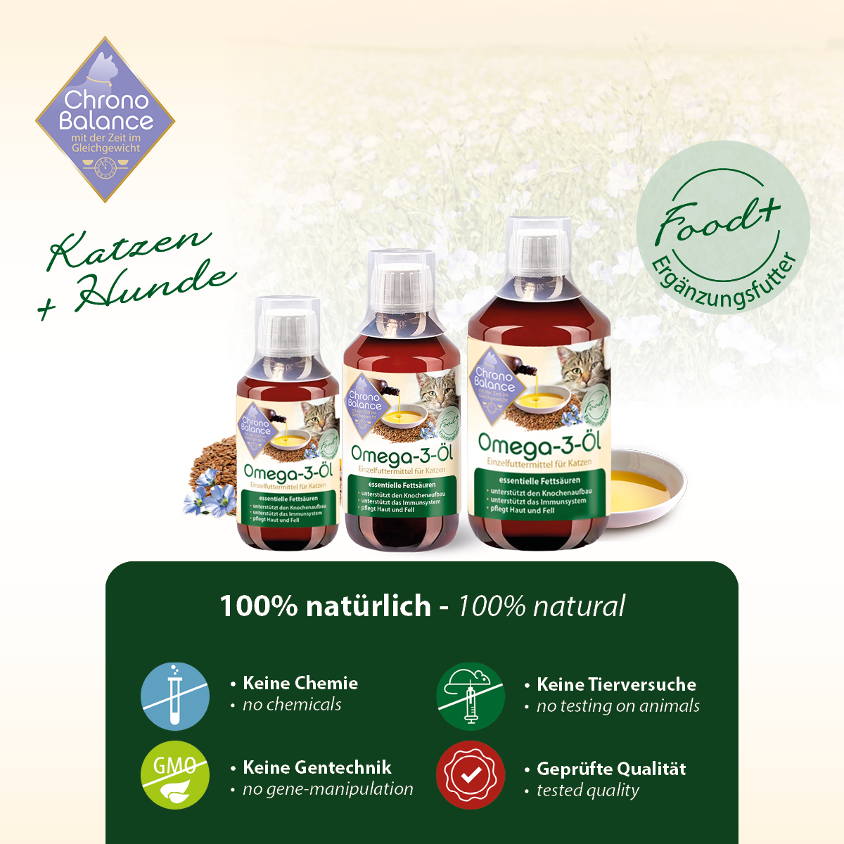 ChronoBalance Ergänzungsfutter & Aufzucht ChronoBalance Omega-3 Öl 250 ml