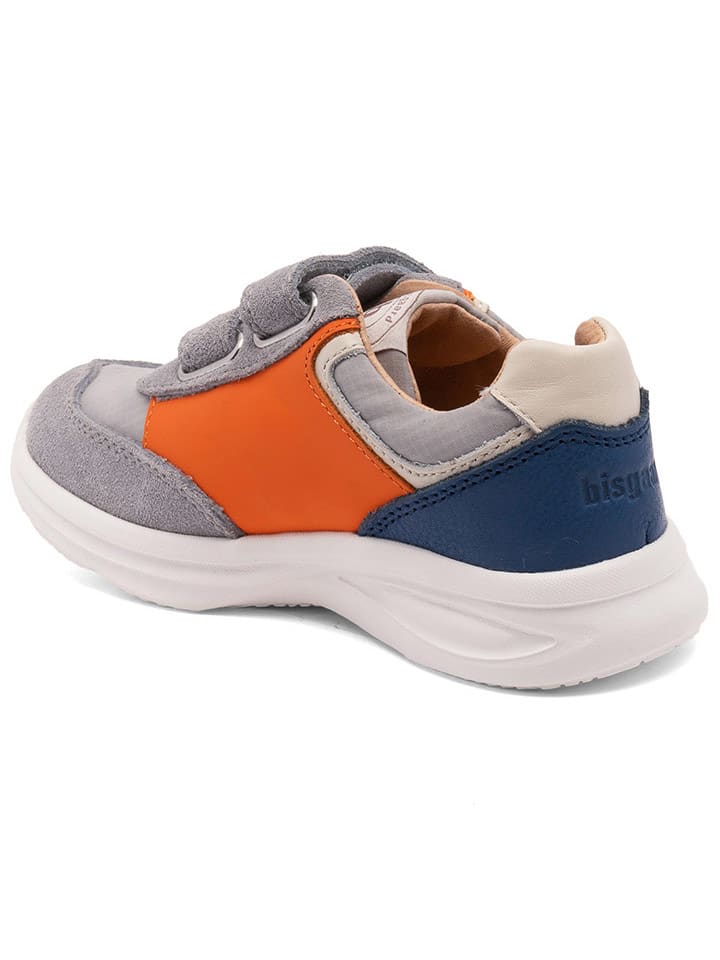 bisgaard Sneakers in Grau/ Blau/ Orange günstig kaufen