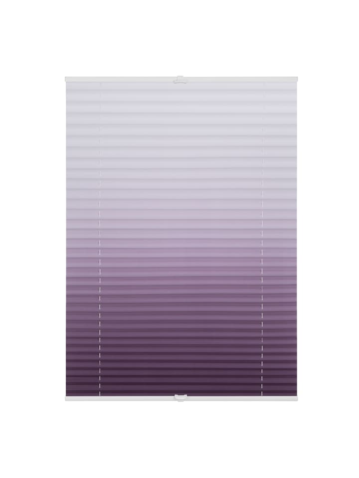 Lichtblick Plissee, Faltrollo in Taupe Weiß günstig kaufen 120 x 130 cm
