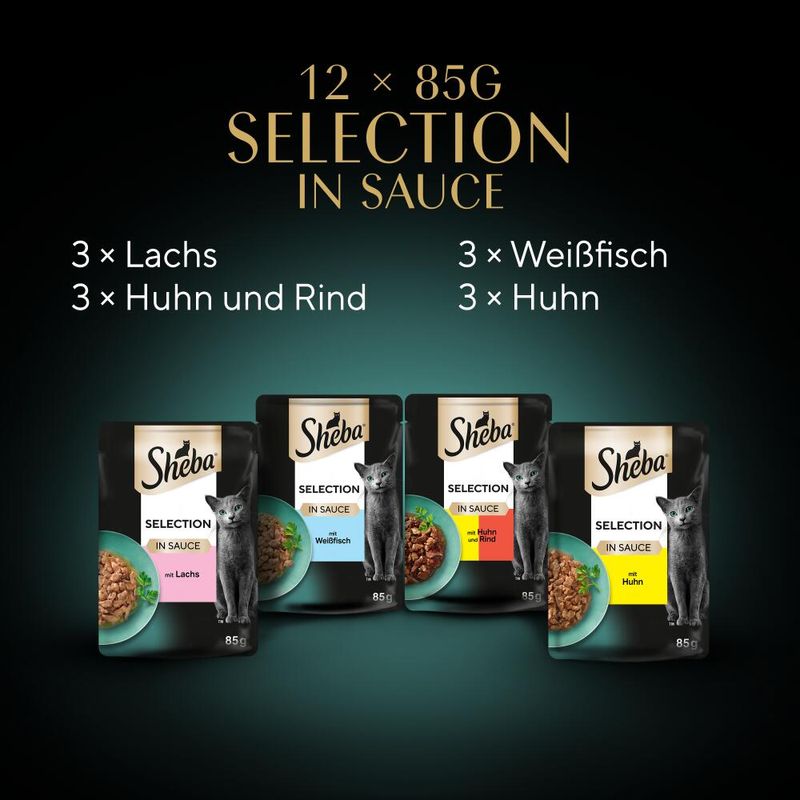 Sheba Varietäten Frischebeutel 12 x 85 g zu TOP-Preisen | bitiba