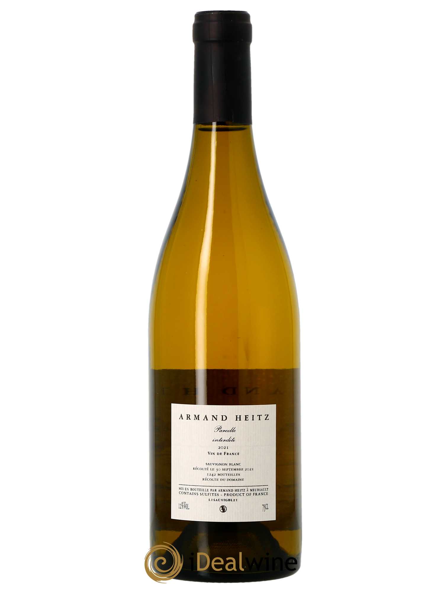 Vin de France Parcelle interdite Armand Heitz  2021 - Lot de 1 Bouteille