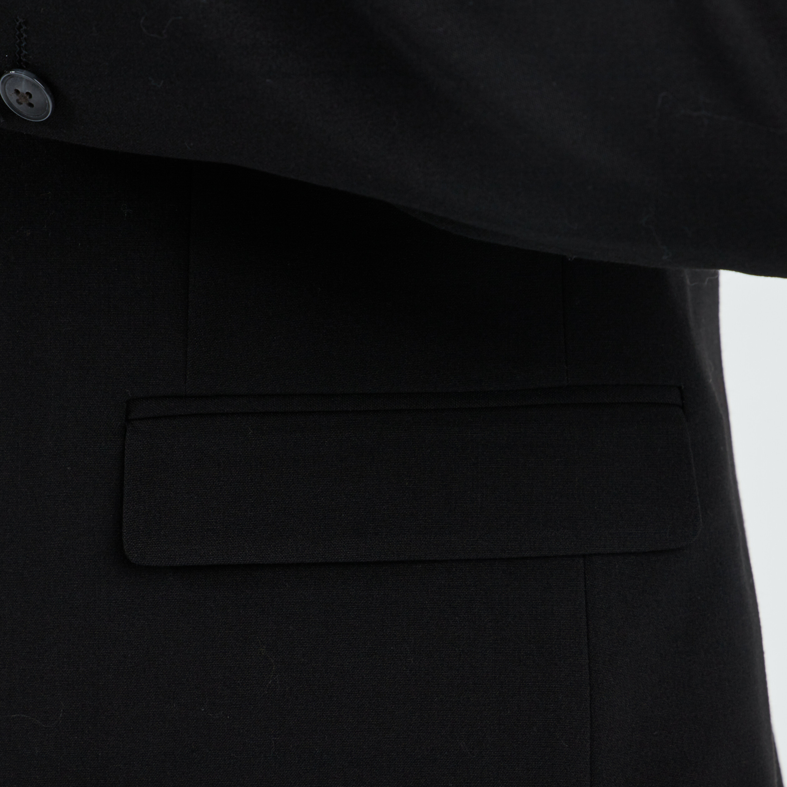 Veste ajustée boutonnée noir homme | La Halle