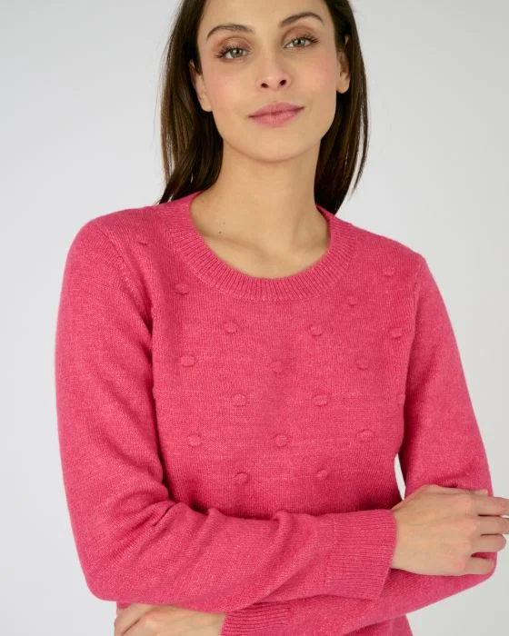 Pull maille chaude fantaisie, manches longues Thermolactyl