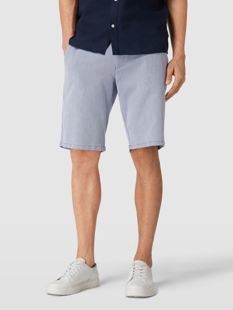 Bermudas mit Stoffgürtel in blau