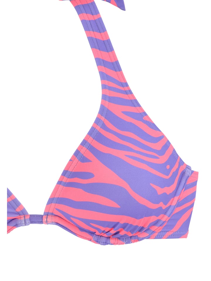 Venice Beach Bügel-Bikini-Top in violett-koralle günstig kaufen