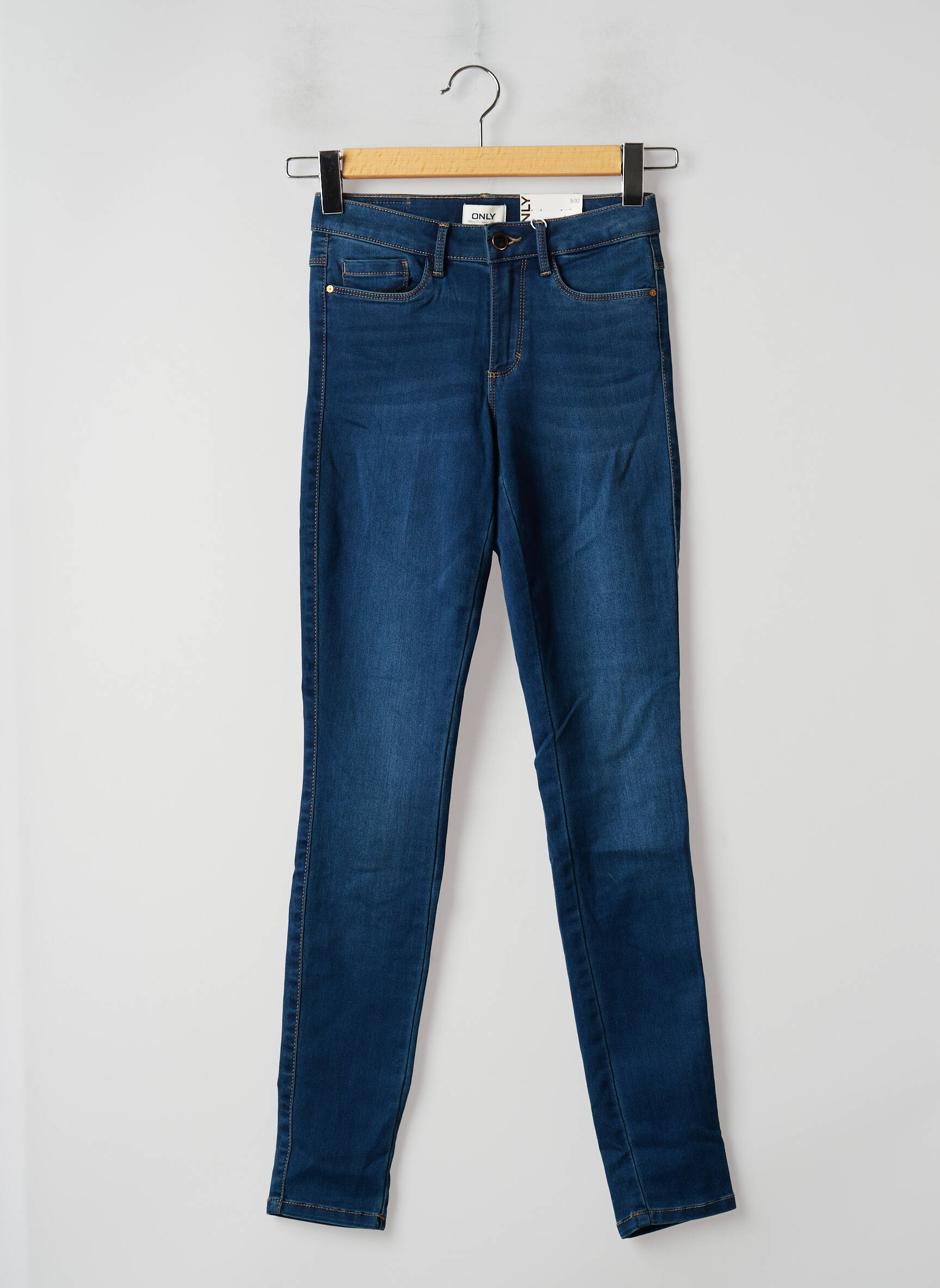 Only Jeans Skinny Femme couleur bleu