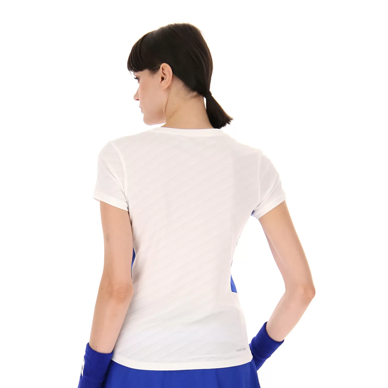 TECH WI - D2 T-SHIRT KNALLVIT/ROYAL GEM