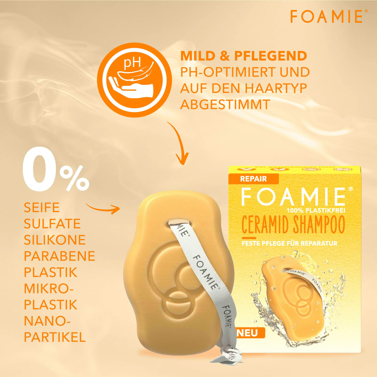 Festes Shampoo Repair mit Ceramiden, 80 g