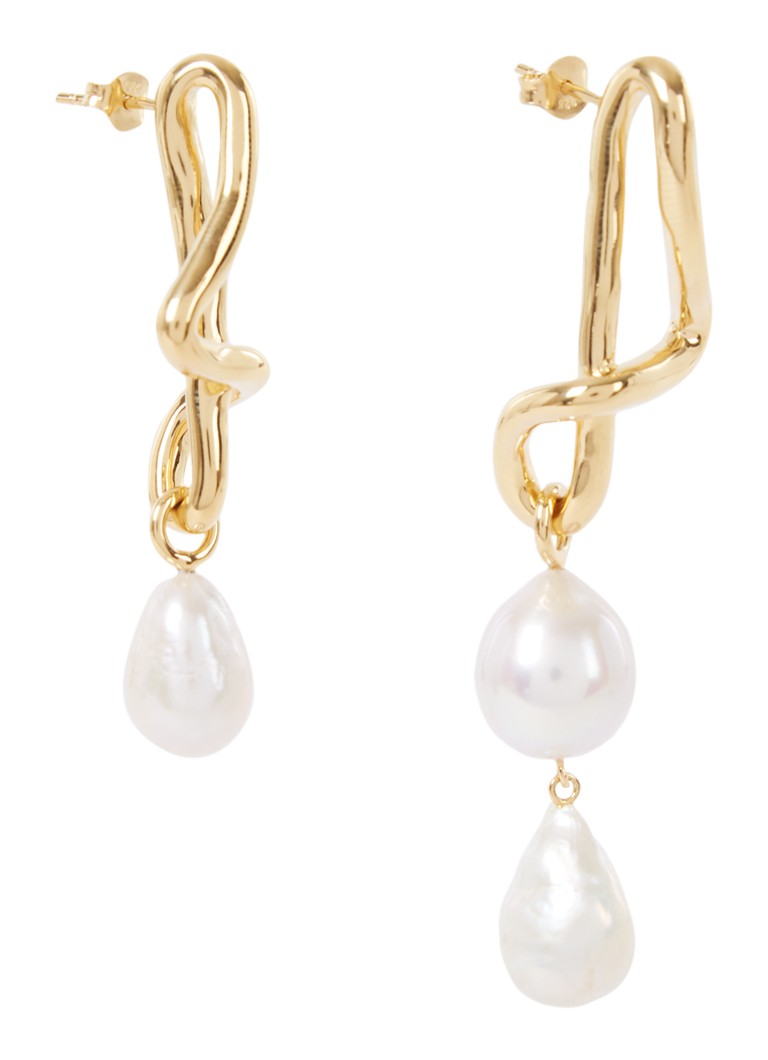 Orecchini Missoma Molten Mismatch placcati in oro