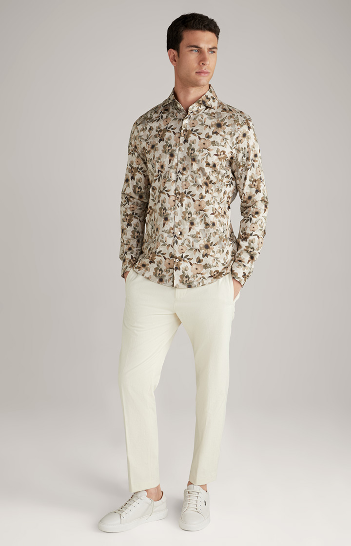Hemd Pai in Beige/Braun