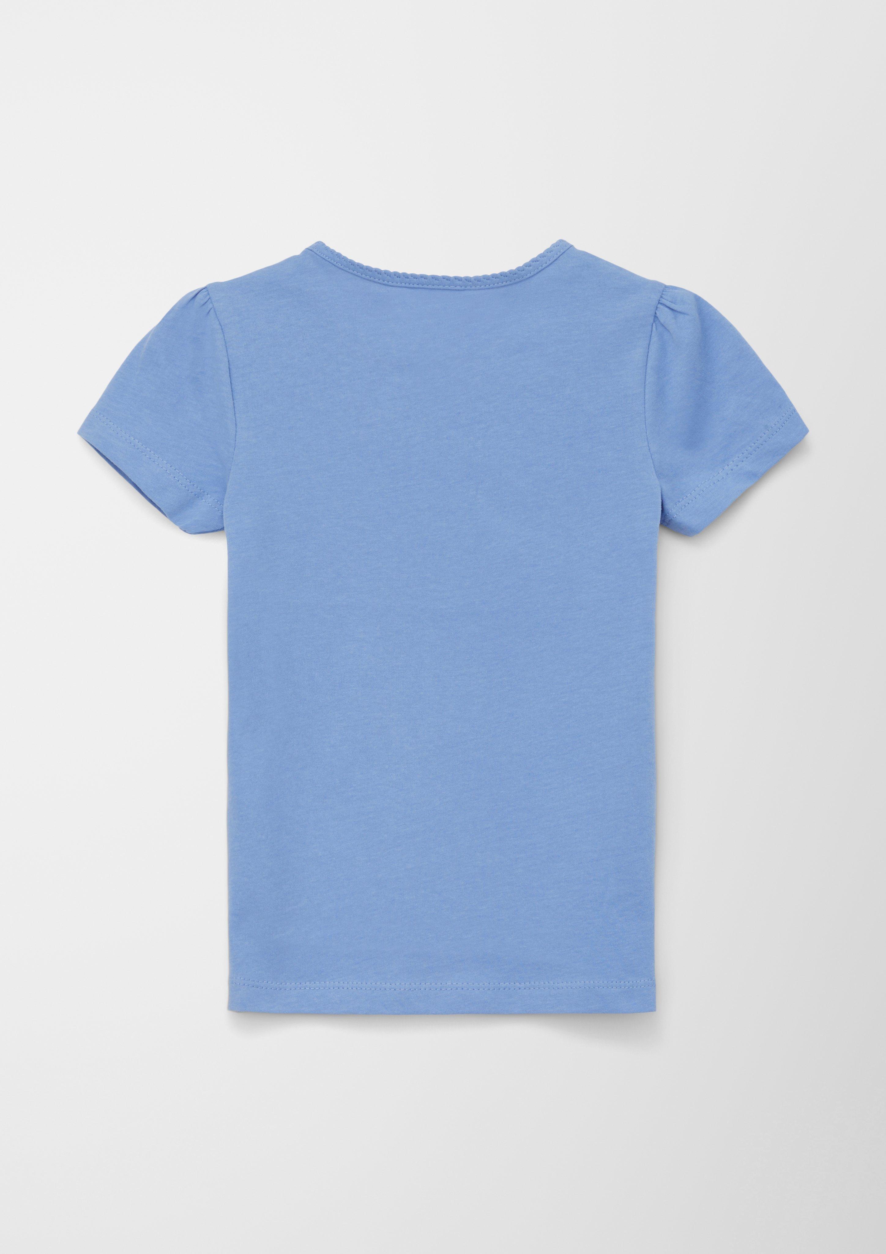 T-Shirt mit Mausezahnausschnitt  2127374-5362