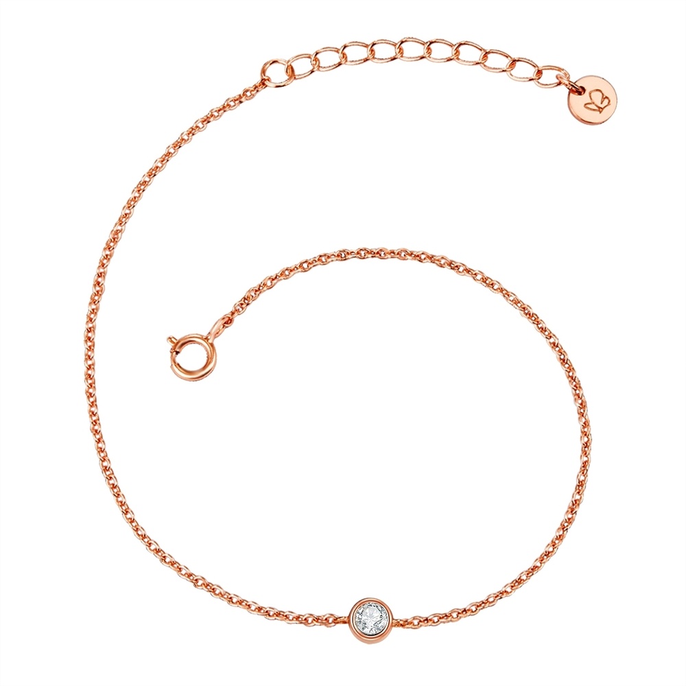 Glanzstücke München Bracelet en argent Argent sterling Topaze en Or rose Bracelet