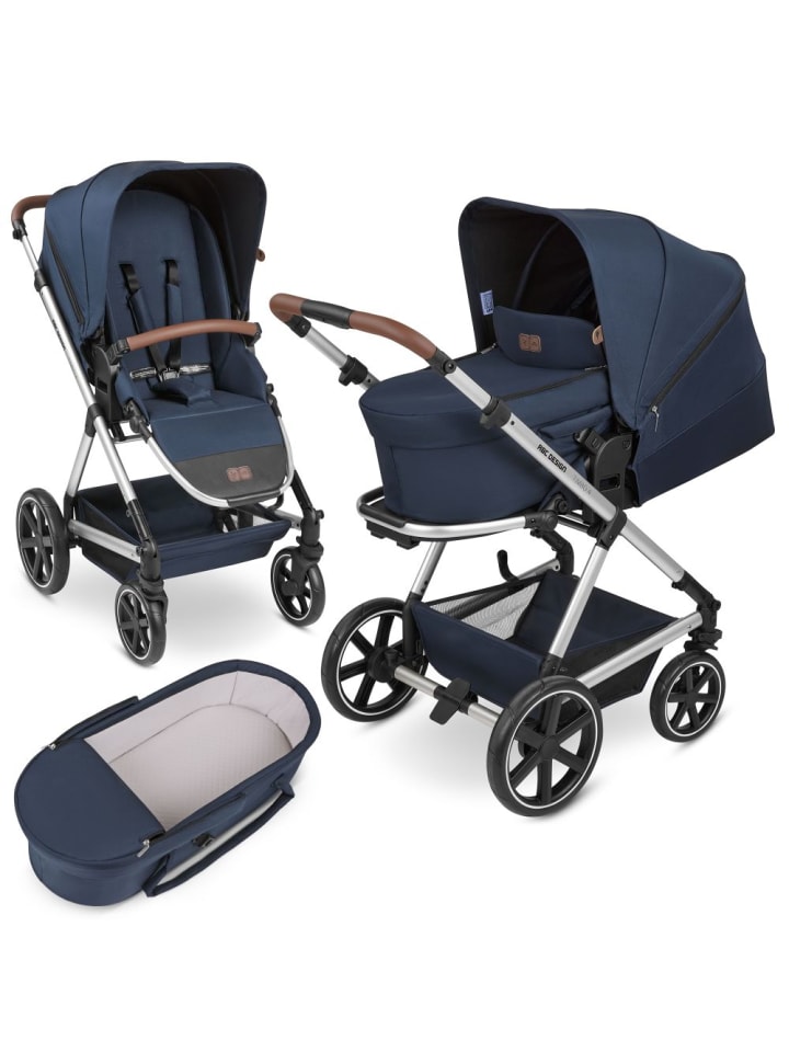ABC-Design Kombi-Kinderwagen Timbo 4 - inkl. Babywanne & Sportsitz in blau,silber günstig kaufen onesize