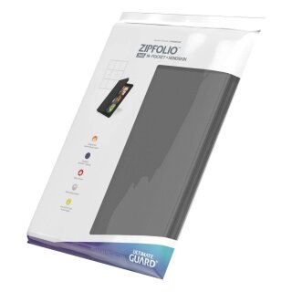 Ultimate Guard 9-Pocket Zipfolio Xenoskin Grau