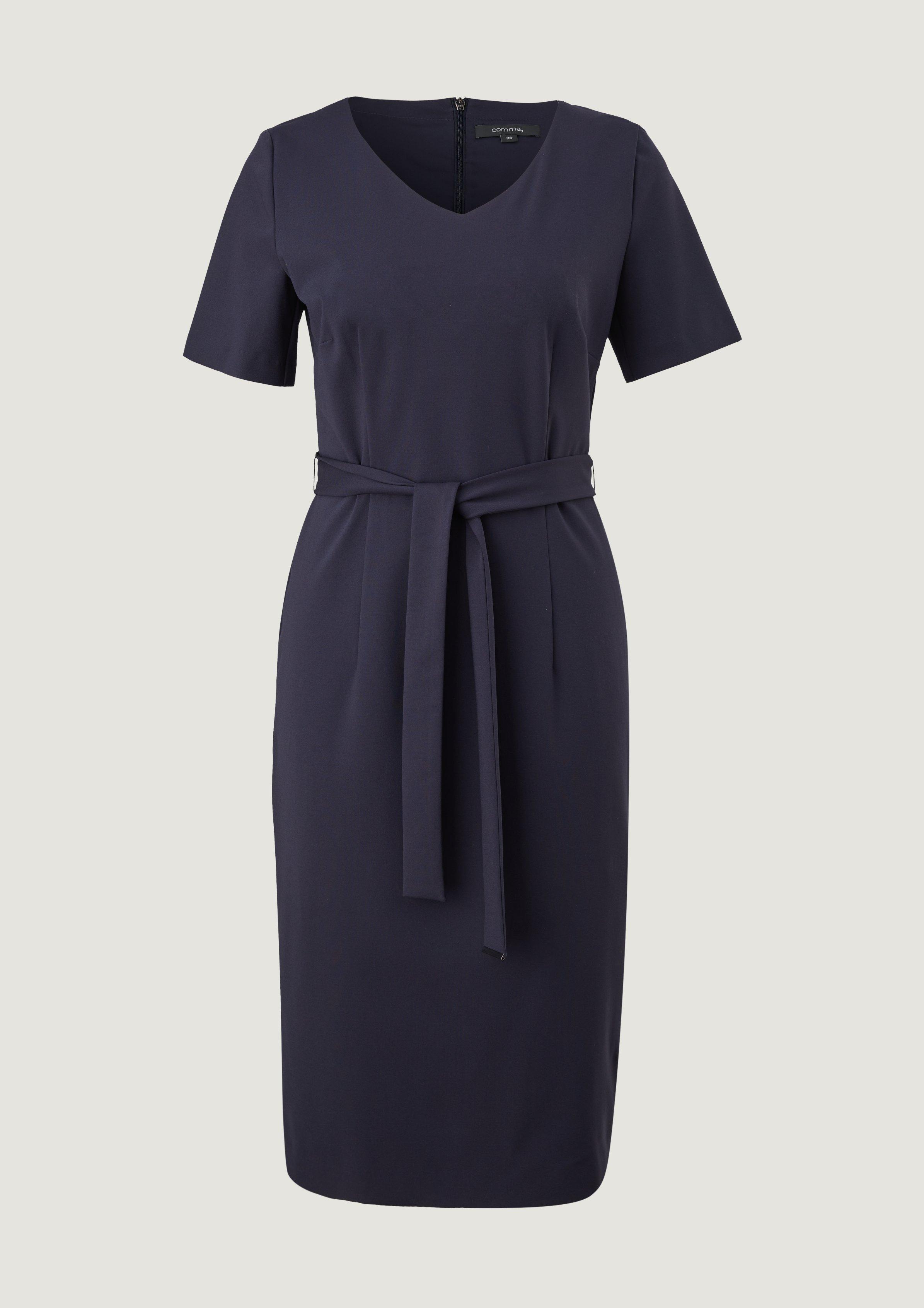 Etuikleid aus Tricotine-Stoff - navy